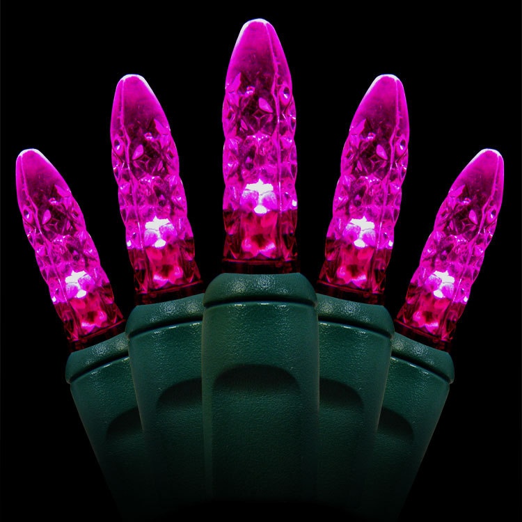 70 led pink fuchsia mini ice m5 light set green wire 70 led pink fuchsia mini ice m5 light set green wire
