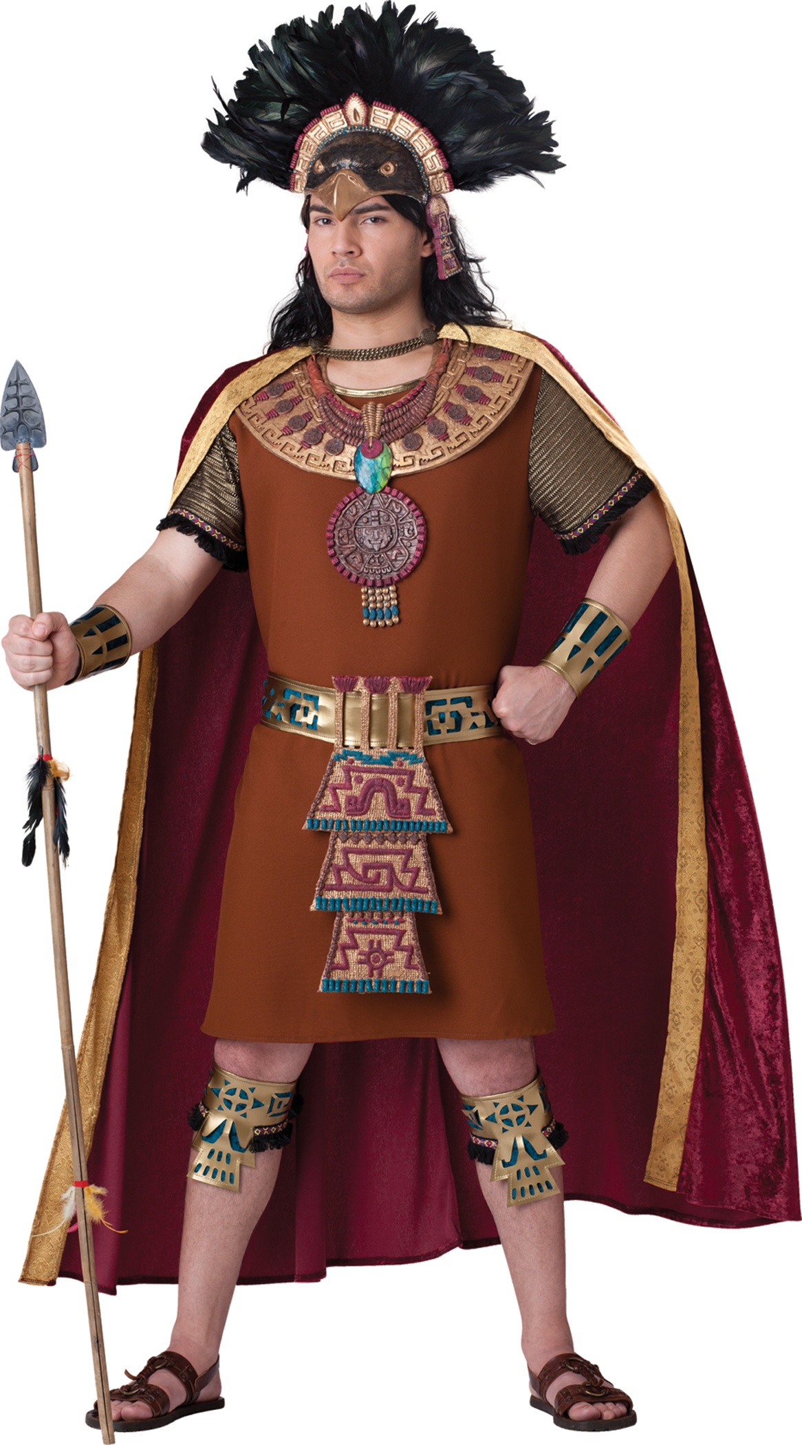 Trajes+Mayas Home >> Indian Costume >> Mens Elite Mayan King Adult Costume