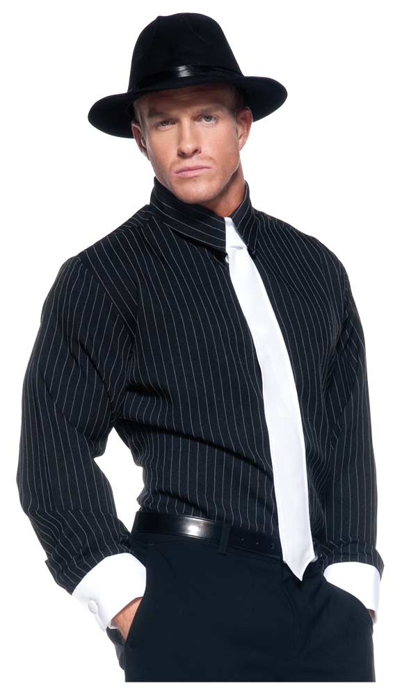 Mens Pinstripe Gangster Costume Mr. Costumes