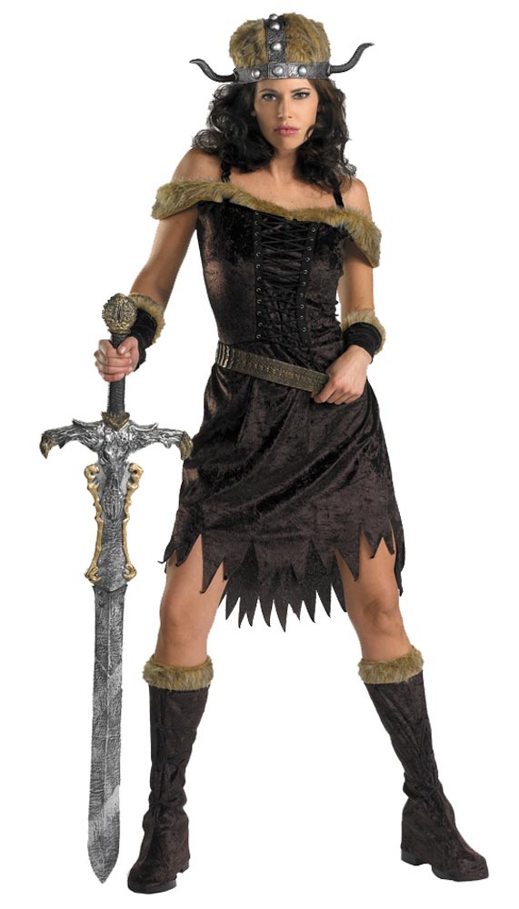 Womens Nordic Babe Adult Viking Costume Mr. Costumes