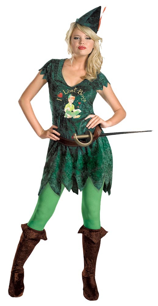 Womens Sassy Adult Peter Pan Costume Mr. Costumes