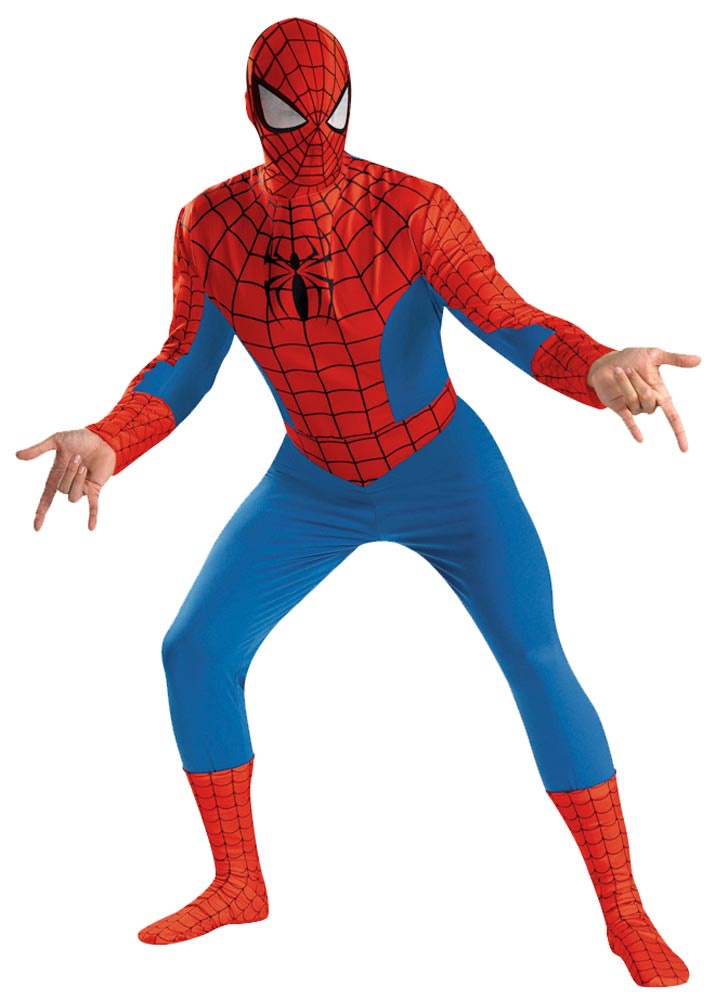 Mens Deluxe Adult Spiderman Costume Costumes Mens Deluxe Adult Spiderman Costume Costumes
