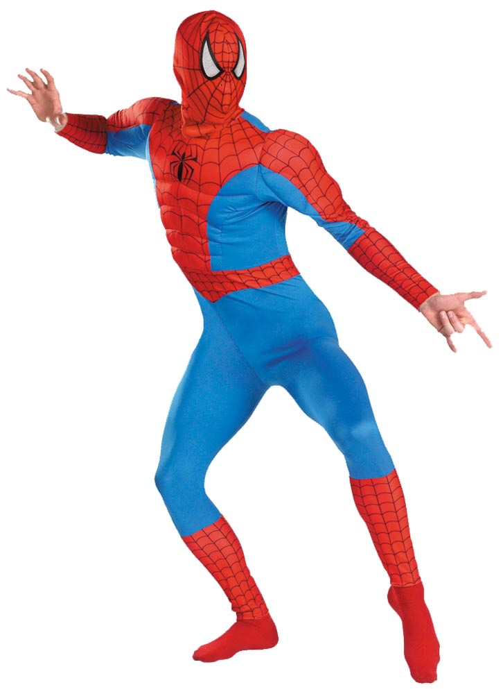 Classic Adult Spiderman Muscle Costume - Mr. Costumes