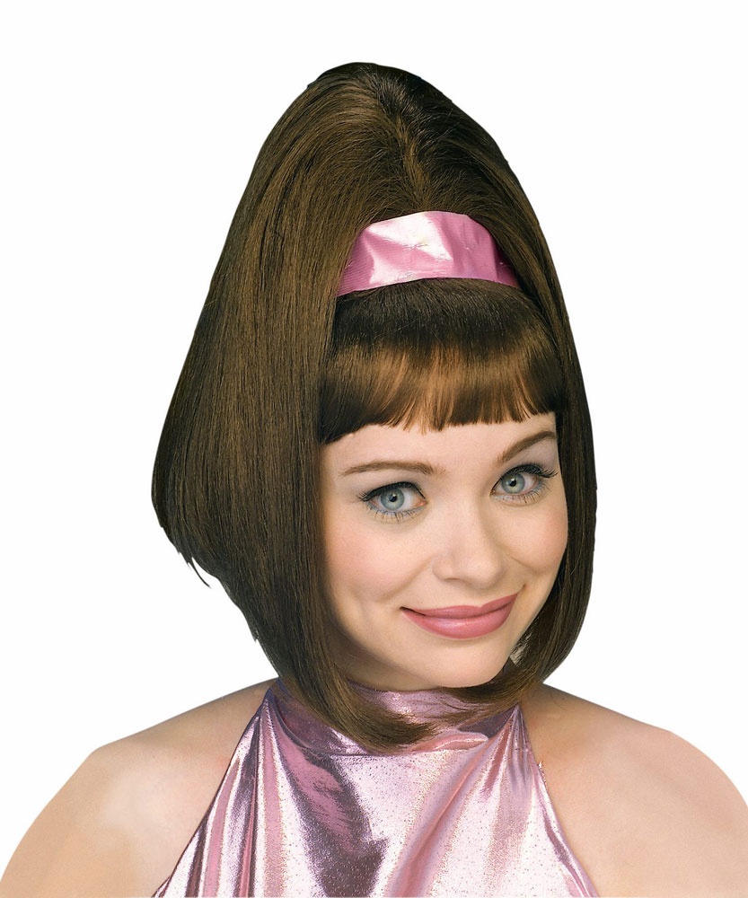 Womens GoGo Brown 60s Wig Mr. Costumes