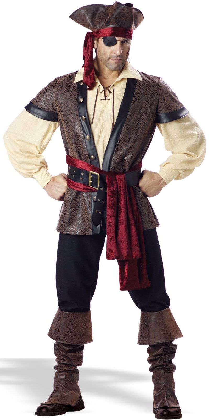 Mens Rustic Pirate Costume Mr. Costumes