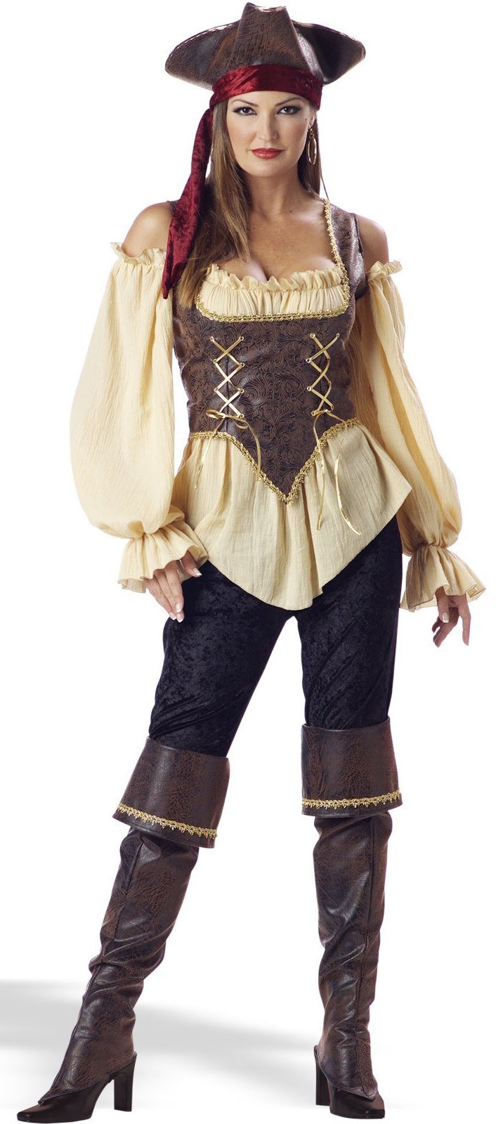 Adult Rustic Pirate Lady Costume - Mr. Costumes