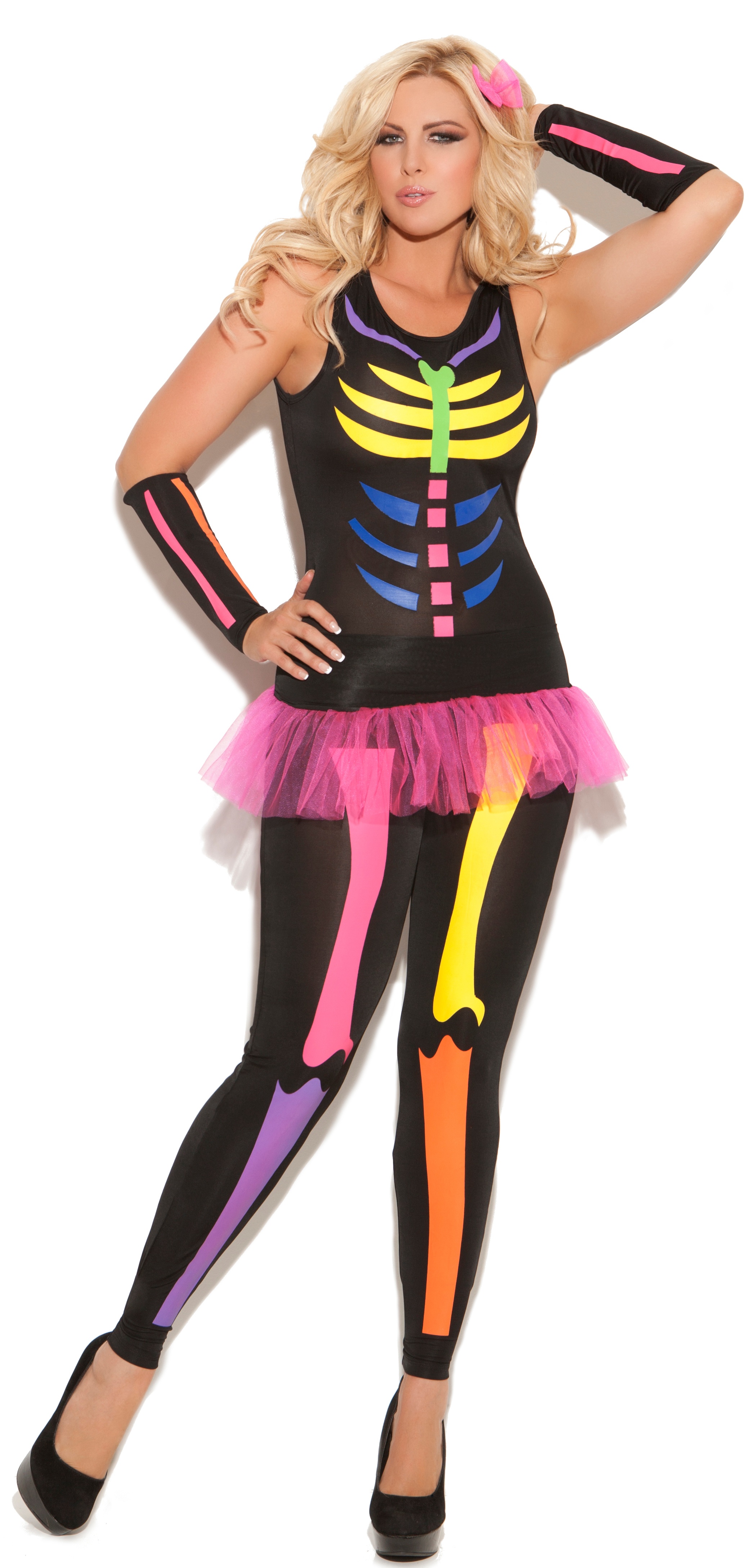Womens Scary Bones Skeleton Adult Costume Mr. Costumes
